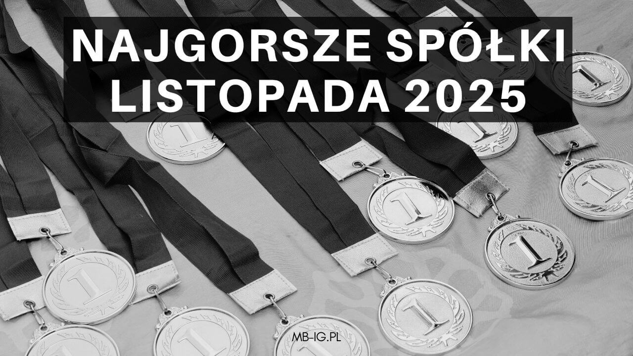 Najgorsze spółki listopada 2025 r.