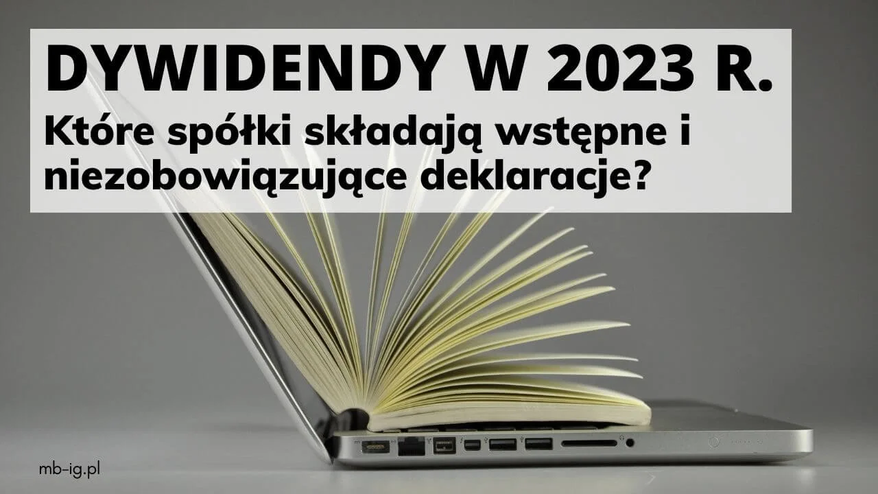 Dywidenda 2023 r.: wstępne informacje