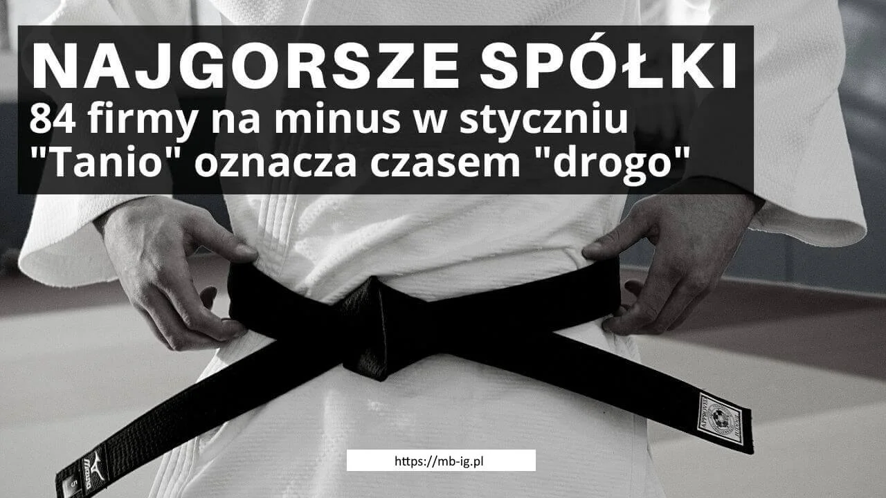 Najgorsze spółki stycznia 2023