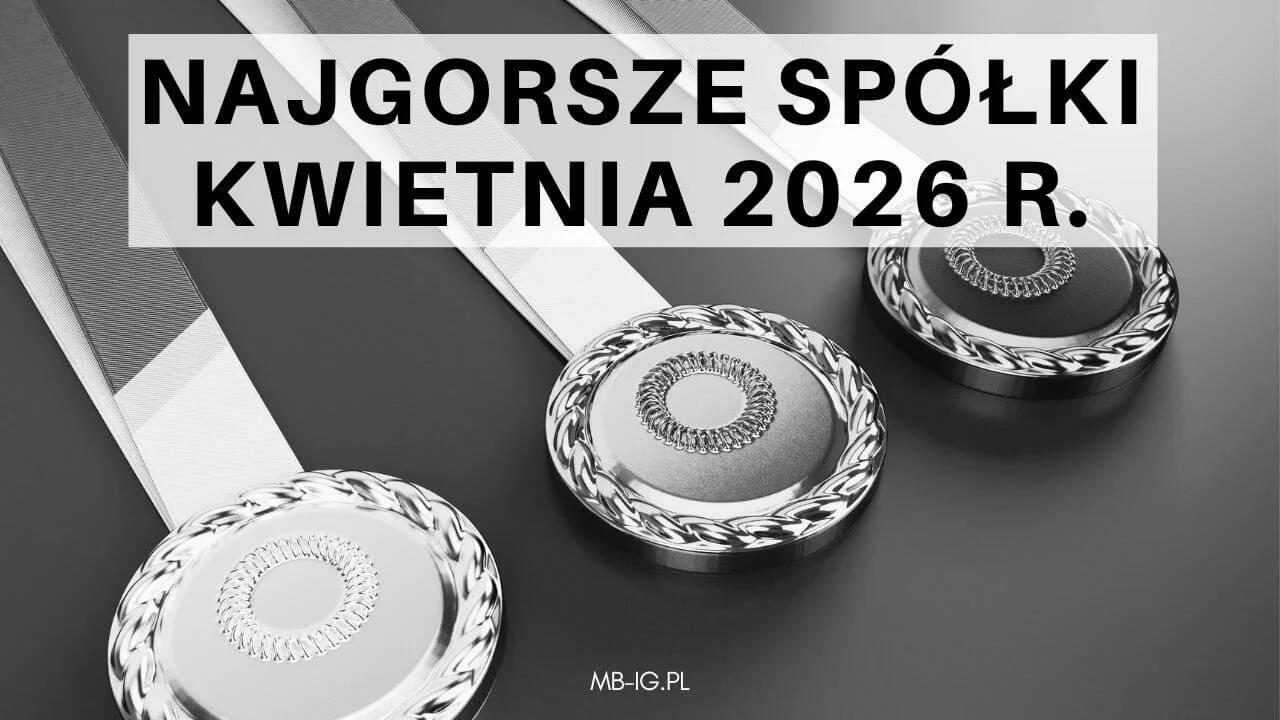Najgorsze spółki kwietnia 2026 r.